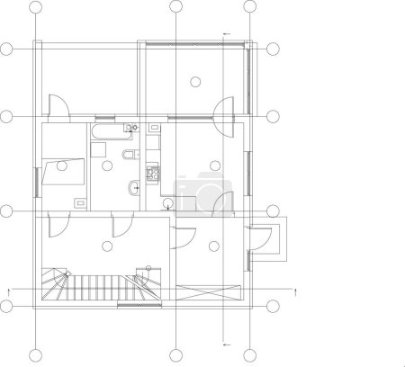 Téléchargez les illustrations : Architecture bâtiment illustration 3d sur fond - en licence libre de droit