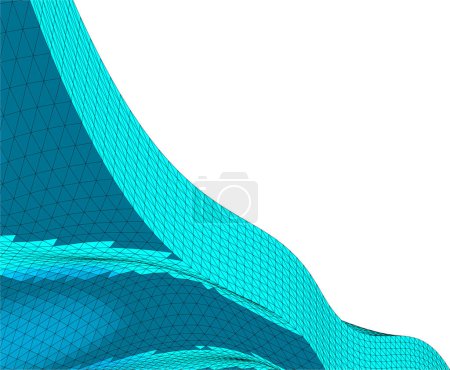 Illustration for Abstract architectural wallpaper, digital background - Royalty Free Image