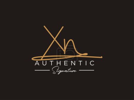 Photo for XN Signature Logo Template Vector. - Royalty Free Image