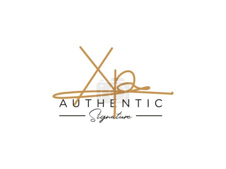 Photo for XP Signature Logo Template Vector. - Royalty Free Image