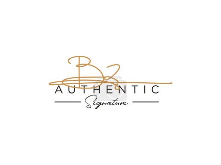 Photo for BZ Signature Logo Template Vector. - Royalty Free Image