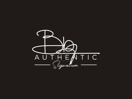 Téléchargez les illustrations : Modèle de logo de signature BB vecteur. - en licence libre de droit