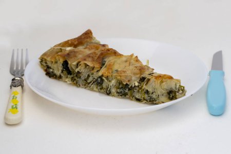 Turkish pastry with cheese and herbs