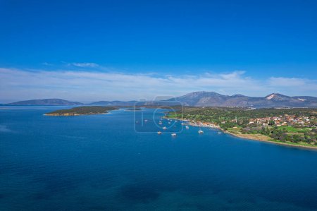 Ildr Beach Drohne Blick auf Izmir-eme Bezirk in der Türkei