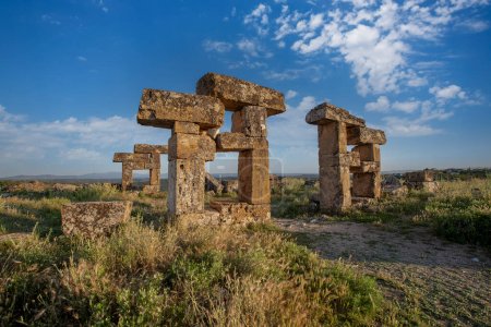 Turkiye - Usak, Blaundos, ruins of the ancient city founded during the Macedonian Kingdom.