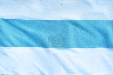 Foto de Mar blanco rayas azules textura de la tela - Imagen libre de derechos
