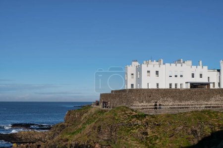 Photo for Portstewart, UK- Jan 2, 2023: The Dominican College at the seafront in Portstewart Northern Ireland - Royalty Free Image