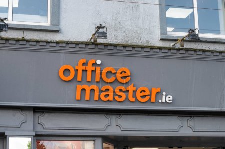 Photo for Waterford, Ireland- July 17, 2023: The sign for toffice master.ie store in Waterford Ireland - Royalty Free Image
