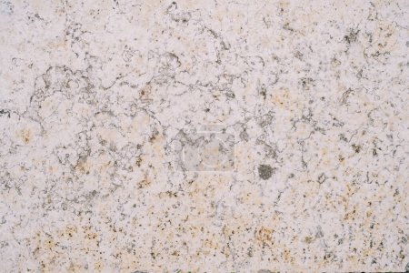 Photo for Texture of natural white stone with brown dots, chips and cracks. High quality photo - Royalty Free Image