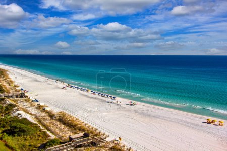 Photo for Long stretch of white sandy beaches in Destin, Florida - Royalty Free Image