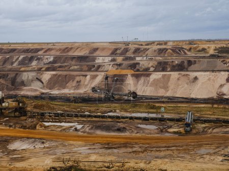 Open lignite mine in Germany near Jackerath and Luetzerath