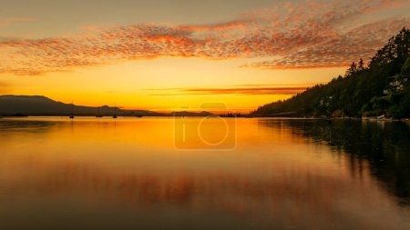 Photo for Vesuvius Bay Reflection sunset - Royalty Free Image