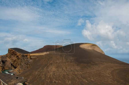 Photo for The Capelinhos volcano was born at sea, in the parish of Capelinhos, in Faial Island, Azores and its activity extended from September 1957 to October 1958 - Royalty Free Image