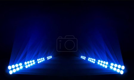 Illustration for Bright stadium arena lights vector design. - Royalty Free Image