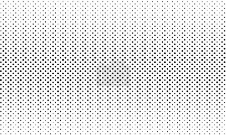 Illustration for Monochrome polka dot pattern background vector design - Royalty Free Image