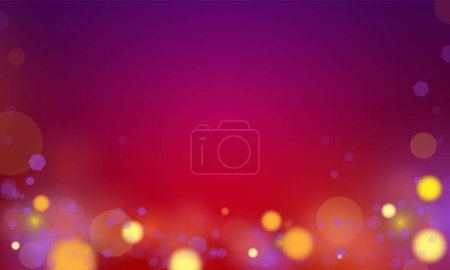 Téléchargez les illustrations : Abstrait bokeh lumière magenta couleur avec lumière douce fond violet pour mariage vecteur magique vacances affiche conception. - en licence libre de droit