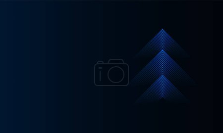 High speed concept Arrow up Light out technology background Hitech communication concept innovation background, vector design