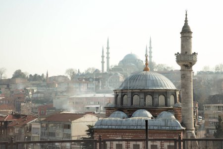 Gran vista del paisaje en Estambul Turquía