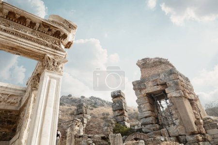 Foto de Las ruinas en la antigua Éfeso. Selchuk. Turquía - Imagen libre de derechos