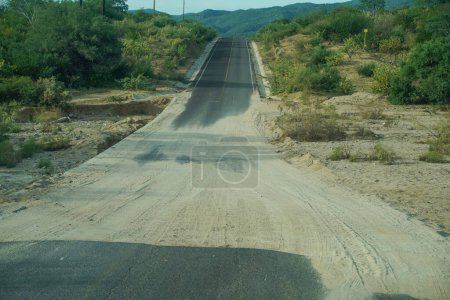 Photo for Baja california sur endless road from la paz to san jose del cabo - Royalty Free Image