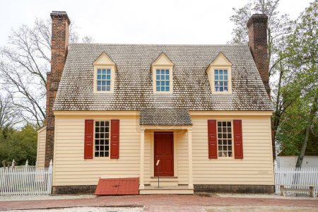 Foto de Williamsburh Virgina casas históricas Estados Unidos - Imagen libre de derechos