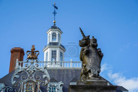 Photo for Governor building Williamsburh Virgina historical houses USA - Royalty Free Image