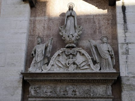 detail of The Church of Santa Maria Maggiore, Trento, Italy