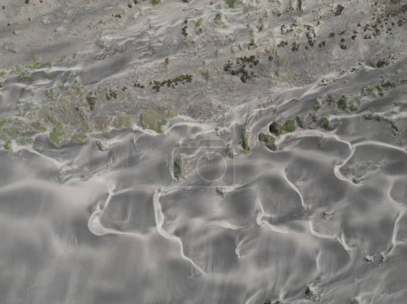 Sanddünen Wüste am Pazifischen Ozean in Puerto chale magdalena bucht Luftaufnahme panorama baja california sur