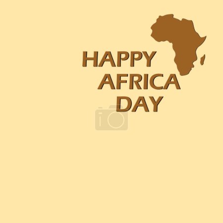 Foto de Texto Día de África. 25 de mayo. Mapa de África. El contorno del continente africano. África concepto de viaje - Imagen libre de derechos