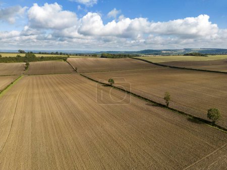 Terres agricoles dans le Yorkshire du Nord, nord-est de l'Angleterre.
