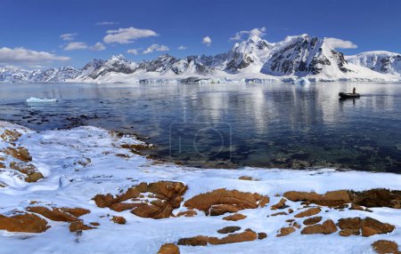 Baie de Cuverville près de l'île Danko sur la péninsule Antarctique en Antarctique