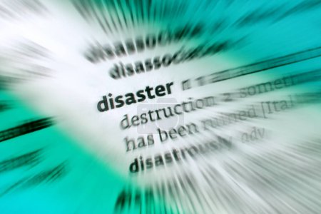 Disaster - A disaster is a serious problem that causes so much harm to people, things, economies, or the environment that the affected community or society cannot handle it on its own.