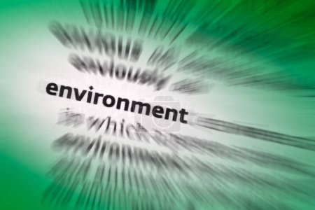 Environment - the surroundings or conditions in which a person, animal, or plant lives or operates. The natural world, as a whole or in a particular geographical area, especialy as affected by human activity.