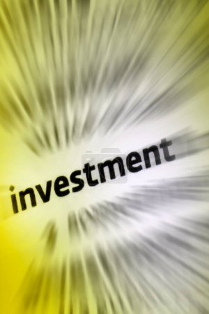 Investment -1: the action or process of investing money for profit or material result. 2: a thing that is worth buying because it may be profitable or useful in the future