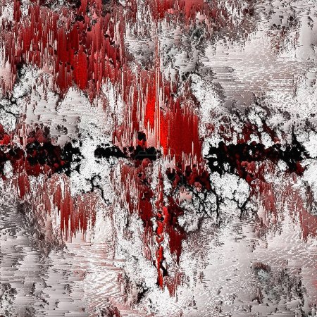 Foto de White red black abstraction. Beautiful abstract. Modern Art - Imagen libre de derechos