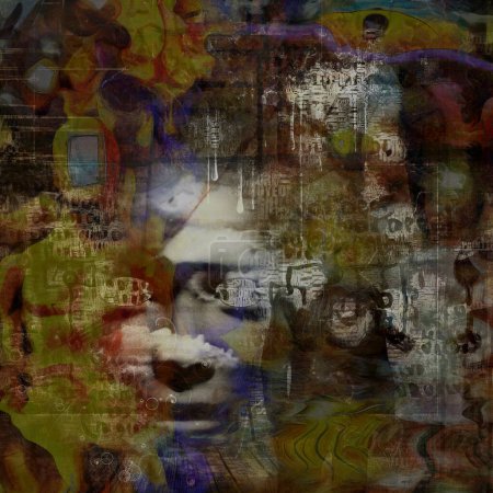 Foto de Máscara de fantasma surrealista. Arte digital moderno - Imagen libre de derechos