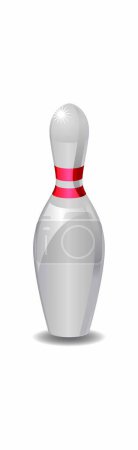 Illustration for Skittle bowling icon, vector illustration - Royalty Free Image
