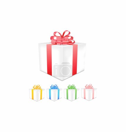 Illustration for Gift box isolated on white background. vector illustration. - Royalty Free Image