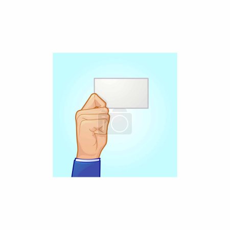 Ilustración de Icono de la tarjeta de mano, ilustración vectorial - Imagen libre de derechos