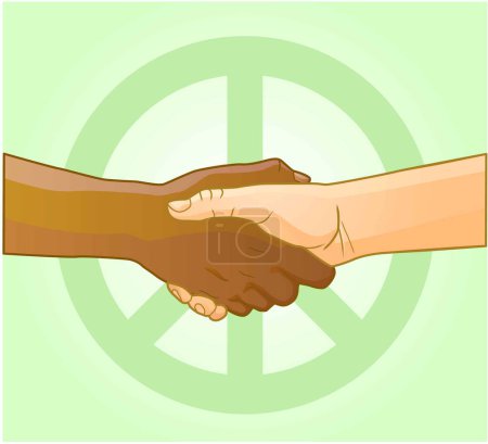 Téléchargez les illustrations : Poignée de main de gens d'affaires serrant la main. illustration vectorielle - en licence libre de droit