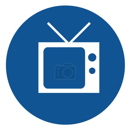 Illustration for Tv icon. vector illustration - Royalty Free Image