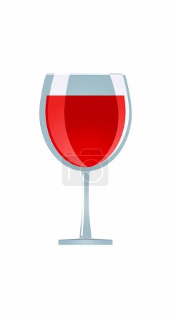 Téléchargez les illustrations : Icône de verre de vin. illustration vectorielle - en licence libre de droit