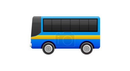 Illustration for School bus icon. isometric of the city vector symbol for web design isolated on white background - Royalty Free Image