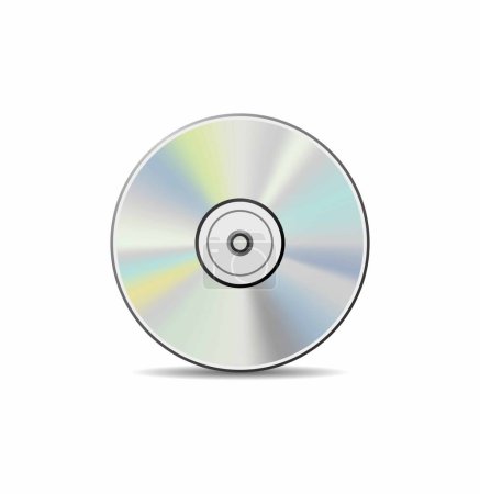 Illustration for Cd or dvd icon. vector illustration. - Royalty Free Image