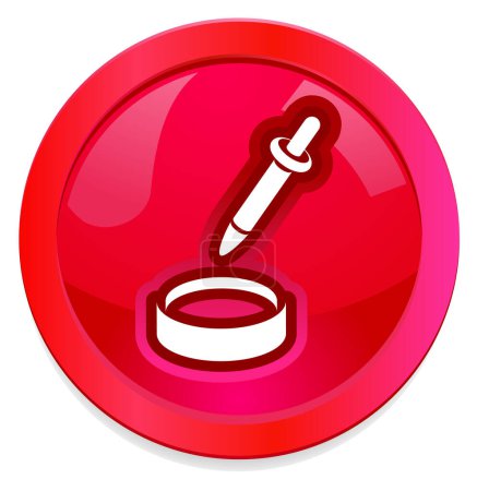 Ilustración de Icono de pin. Botón de Internet sobre fondo blanco - Imagen libre de derechos