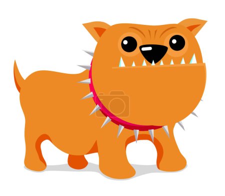 Illustration for Cute cartoon dog, vector illustration - Royalty Free Image