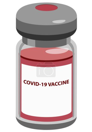 Ilustración de Covid-19 icono de la vacuna, ilustración del vector - Imagen libre de derechos