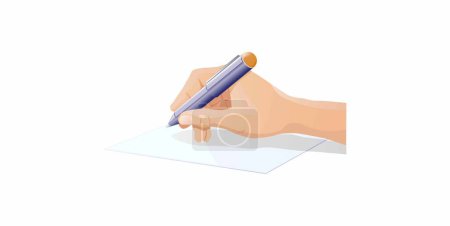 Illustration for Hand writing icon, vector illustration - Royalty Free Image