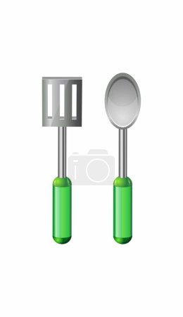 Illustration for Spatula and scoop icon, vector illustration - Royalty Free Image