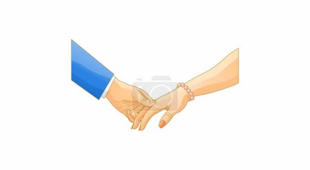 Illustration for Couple hands icon, vector illustration - Royalty Free Image